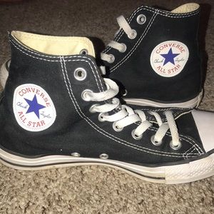 black high top converse
